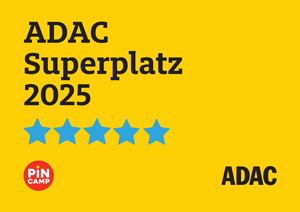 ADAC Superplatz 2025 Zertifikat mit fünf Sternen.